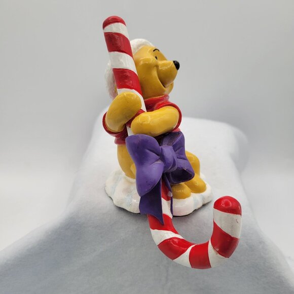 Disney WINNIE THE POOH Christmas Decor Mantle Stocking Hanger Candy Cane - Picture 5 of 9